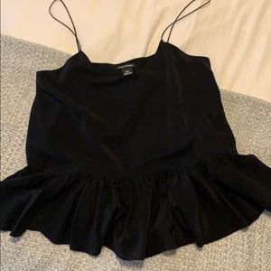 Club Monaco black silk blouse